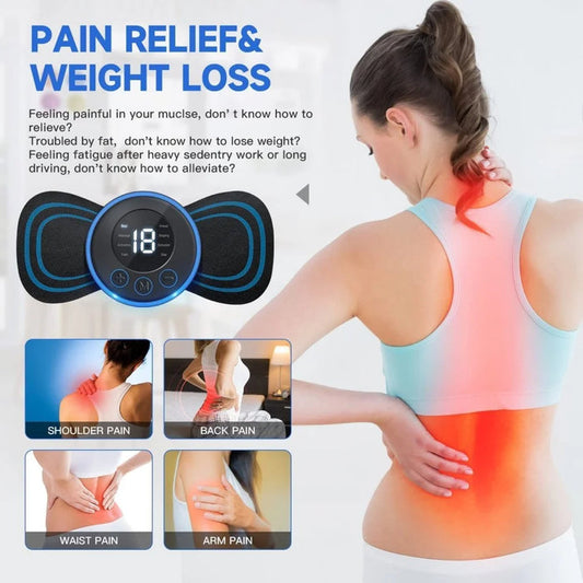 EMC Mini Electric Muscle Stimulator & Body Massager – 8 Modes