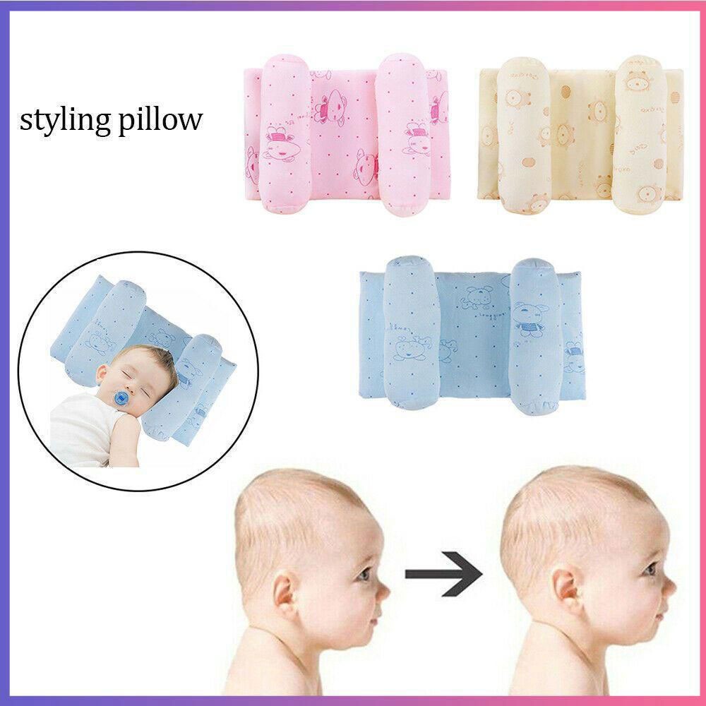 Baby Anti-Roll Sleeping Pillow | Newborn Head Shaping Support Pillow