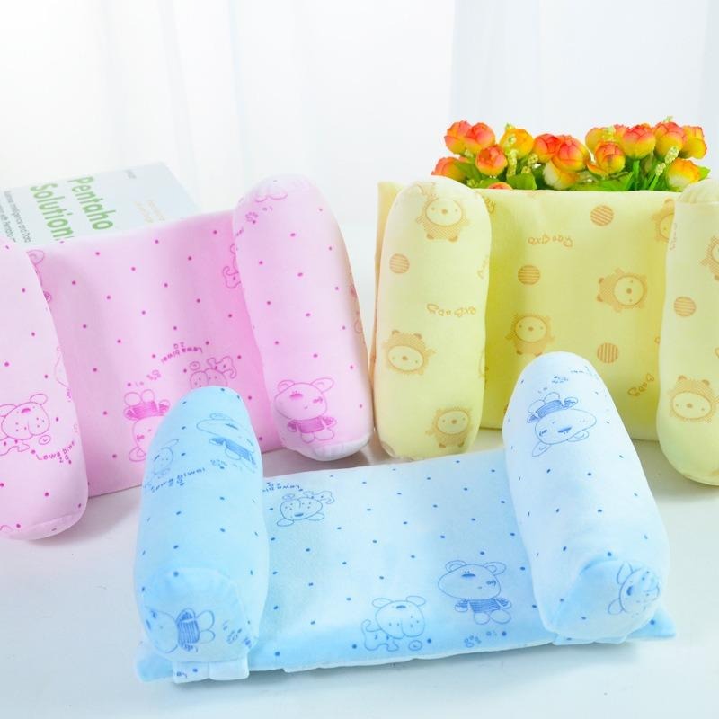 Baby Anti-Roll Sleeping Pillow | Newborn Head Shaping Support Pillow
