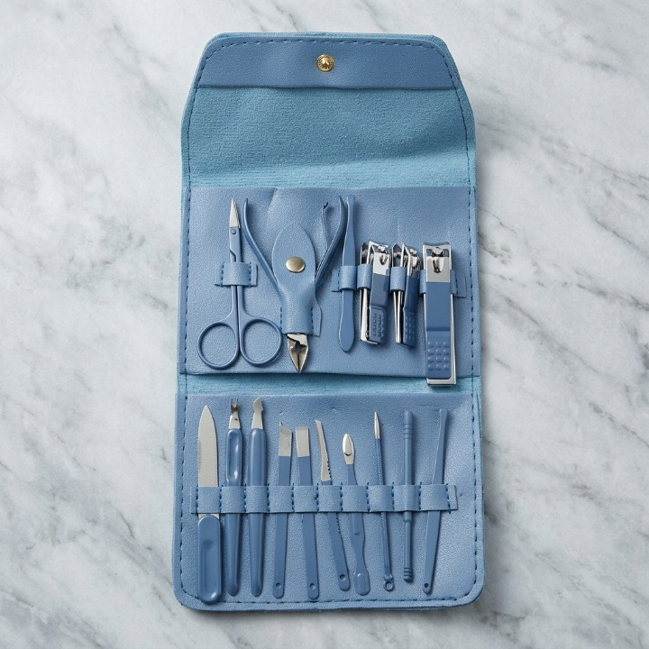 18-in-1 Professional Manicure & Pedicure Kit – Stainless Steel Nail Care Set with Premium Travel Case