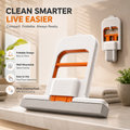 Foldable Wall-Mounted Mini Sponge Mop | Portable Handheld Cleaning Wiper for Kitchen, Bathroom & Glass