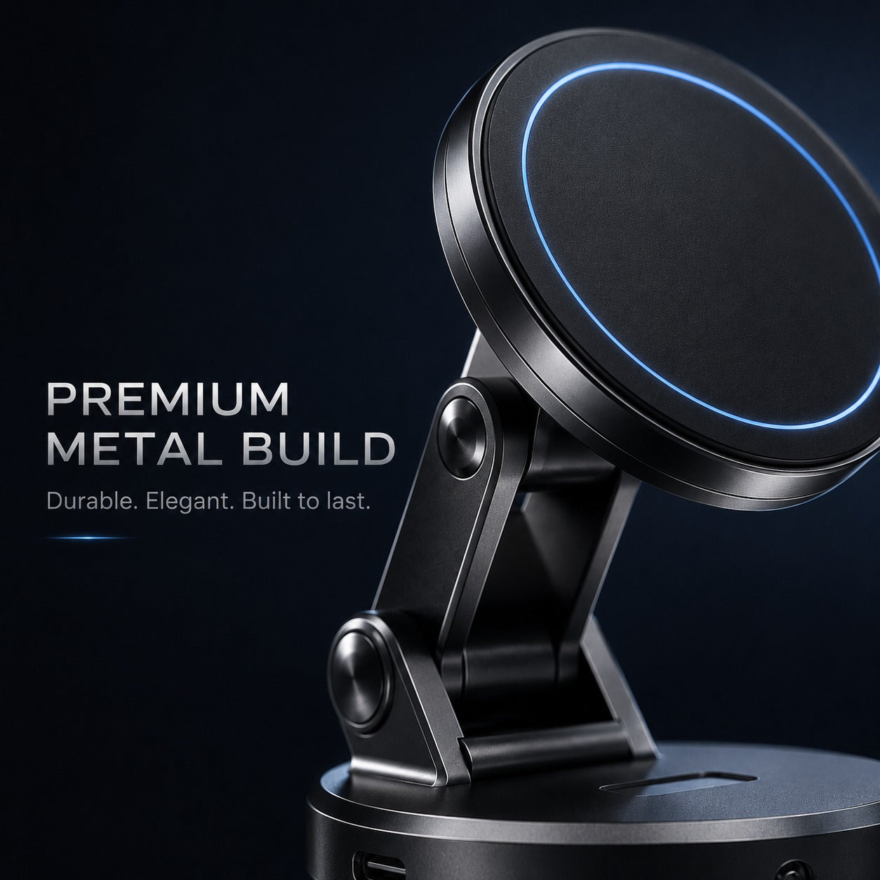 360° Magnetic Car Phone Holder Stand – Foldable Dashboard & Desk Mobile Mount