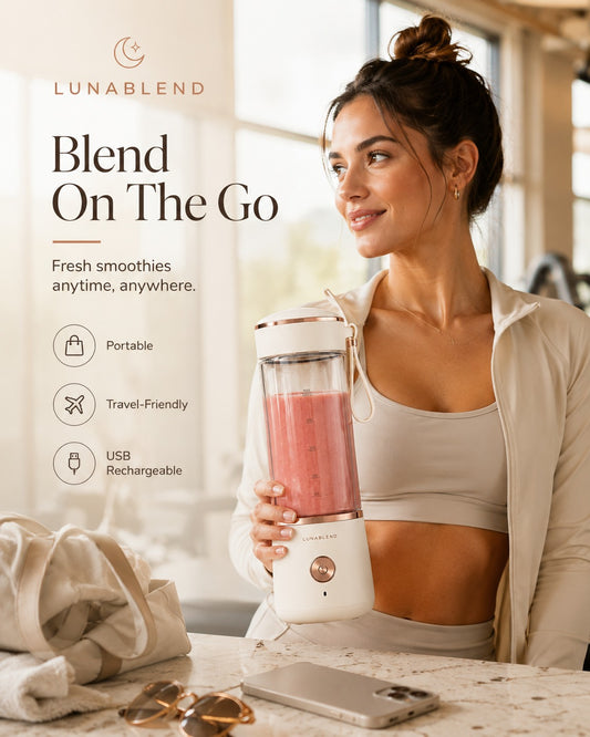 Portable 6-Blade USB Rechargeable Blender Bottle – Mini Smoothie & Juice Maker
