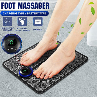 EMS Foot Massager Mat | USB Rechargeable Smart Electric Foot Massage Pad Technology